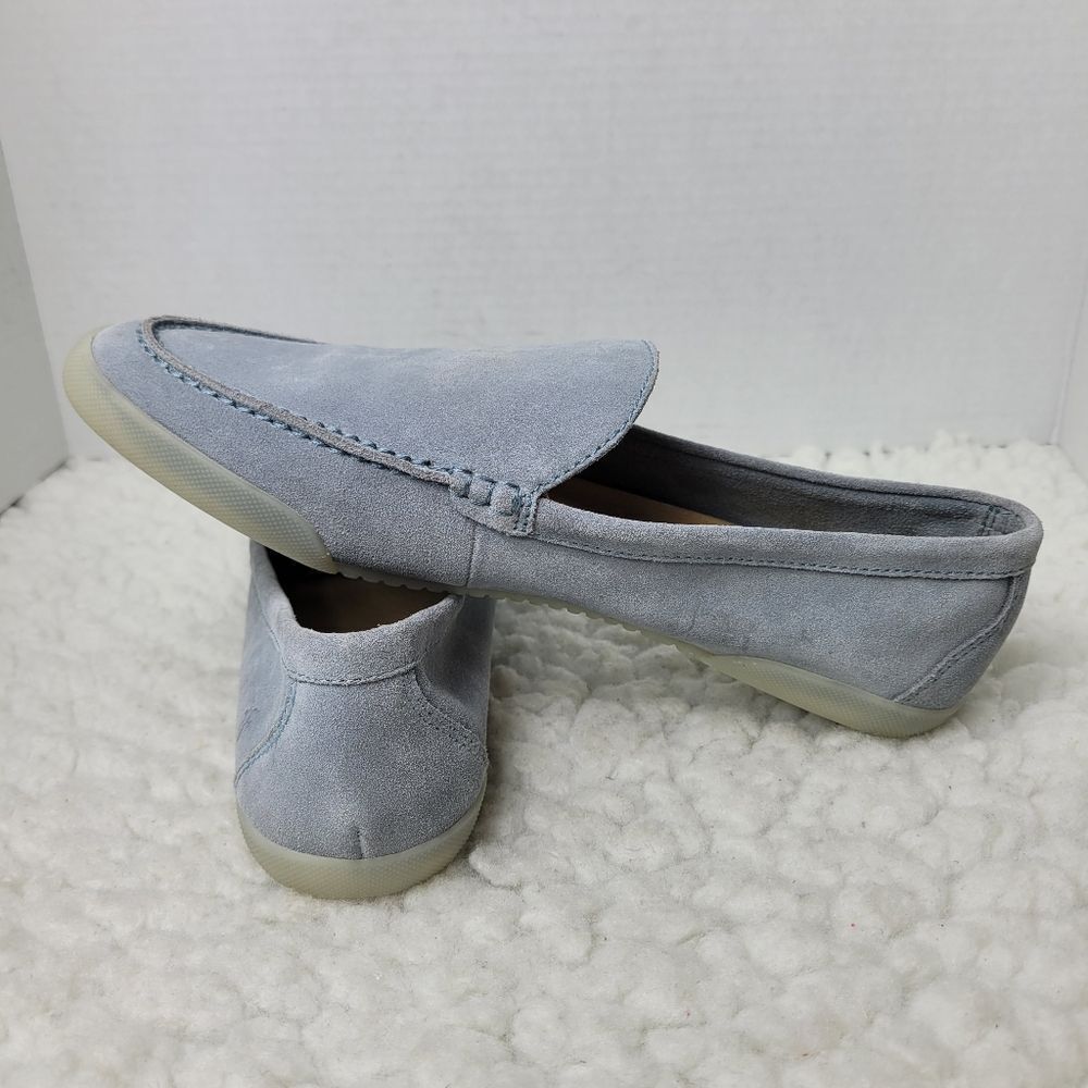 Frye Melanie Skimmer Womens Slip On Shoes Size 9 Bue Suede Almond Toe Shoes New - Picture 6 of 10
